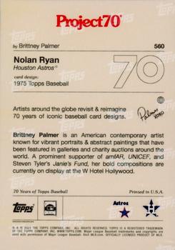2021-22 Topps Project70 #560 Nolan Ryan Back