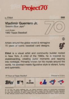2021-22 Topps Project70 #568 Vladimir Guerrero Jr. Back