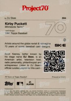 2021-22 Topps Project70 #594 Kirby Puckett Back