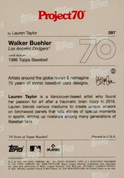 2021-22 Topps Project70 #597 Walker Buehler Back