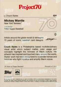 2021-22 Topps Project70 #624 Mickey Mantle Back