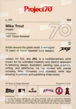 2021-22 Topps Project70 #654 Mike Trout Back