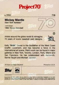 2021-22 Topps Project70 #718 Mickey Mantle Back