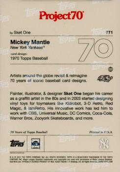 2021-22 Topps Project70 #771 Mickey Mantle Back