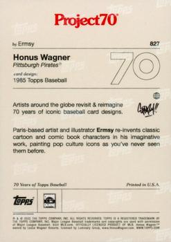 2021-22 Topps Project70 #827 Honus Wagner Back