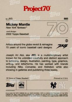 2021-22 Topps Project70 #885 Mickey Mantle Back