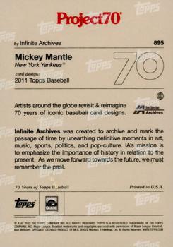 2021-22 Topps Project70 #895 Mickey Mantle Back