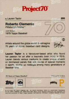 2021-22 Topps Project70 #896 Roberto Clemente Back
