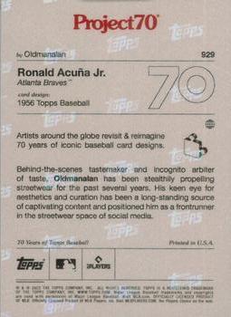 2021-22 Topps Project70 #929 Ronald Acuna Jr. Back