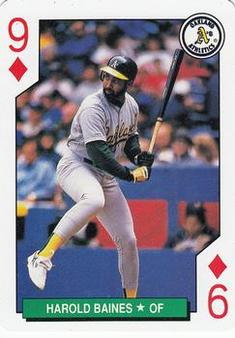 1991 International Playing Card Co. Major League All-Stars Playing Cards #9♦ Harold Baines Front