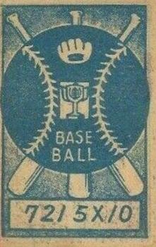 1948 Blue Baseball Back Menko (JCM 2) #NNO Takehiko Bessho Back