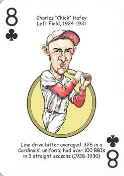 2012 Hero Decks St. Louis Cardinals Baseball Heroes Playing Cards #8♣ Chick Hafey Front