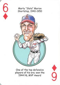 2012 Hero Decks St. Louis Cardinals Baseball Heroes Playing Cards #6♦ Marty Marion Front