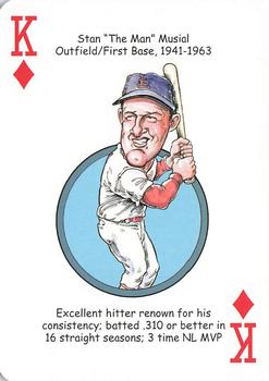 2012 Hero Decks St. Louis Cardinals Baseball Heroes Playing Cards #K♦ Stan Musial Front