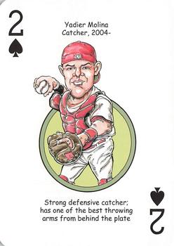 2012 Hero Decks St. Louis Cardinals Baseball Heroes Playing Cards #2♠ Yadier Molina Front