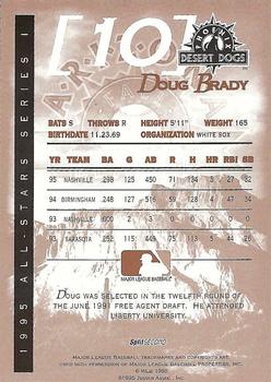 1995 SplitSecond Arizona Fall League All Stars #NNO Doug Brady Back