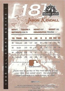 1995 SplitSecond Arizona Fall League All Stars #NNO Jason Kendall Back