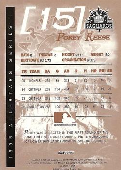 1995 SplitSecond Arizona Fall League All Stars #NNO Pokey Reese Back