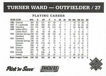 1994 Milwaukee Brewers Police - Wisconsin State Fair Park Police #NNO Turner Ward Back