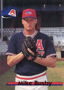 1995 Multi-Ad Arkansas Travelers #NNO Mike Busby Front