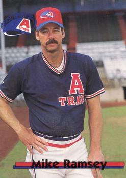 1995 Multi-Ad Arkansas Travelers #NNO Mike Ramsey Front