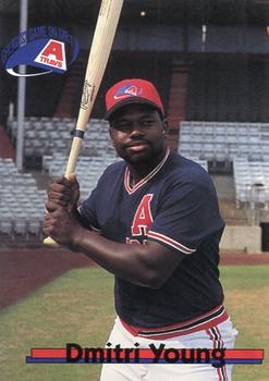1995 Multi-Ad Arkansas Travelers #NNO Dmitri Young Front