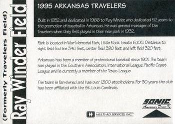 1995 Multi-Ad Arkansas Travelers #NNO Ray Winder Field Back