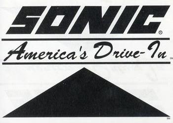 1995 Multi-Ad Arkansas Travelers #NNO Sonic Advertising Card Back