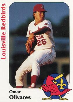 1991 Louisville Redbirds #3 Omar Olivares Front