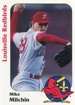 1991 Louisville Redbirds #9 Mike Milchin Front