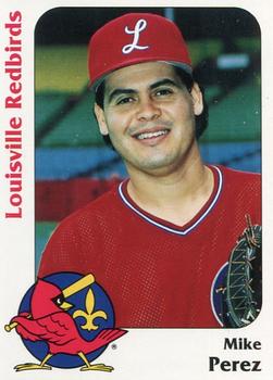 1991 Louisville Redbirds #12 Mike Perez Front