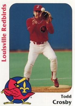 1991 Louisville Redbirds #18 Todd Crosby Front