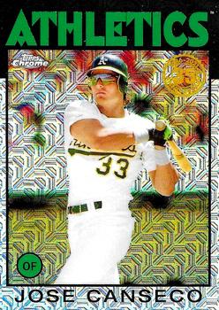 2021 Topps - 1986 Topps Baseball 35th Anniversary Chrome Silver Pack (Series One) #86BC-2 Jose Canseco Front