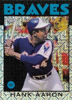 2021 Topps - 1986 Topps Baseball 35th Anniversary Chrome Silver Pack (Series One) #86BC-7 Hank Aaron Front