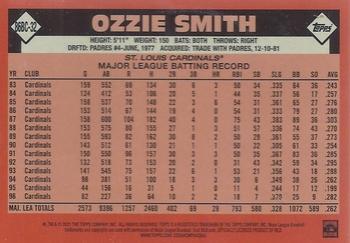 2021 Topps - 1986 Topps Baseball 35th Anniversary Chrome Silver Pack (Series One) #86BC-32 Ozzie Smith Back