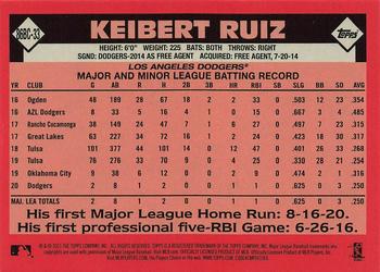 2021 Topps - 1986 Topps Baseball 35th Anniversary Chrome Silver Pack (Series One) #86BC-33 Keibert Ruiz Back