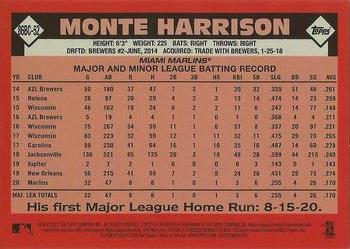 2021 Topps - 1986 Topps Baseball 35th Anniversary Chrome Silver Pack (Series One) #86BC-52 Monte Harrison Back