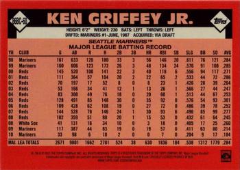 2021 Topps - 1986 Topps Baseball 35th Anniversary Chrome Silver Pack (Series One) #86BC-60 Ken Griffey Jr. Back