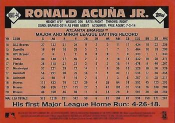 2021 Topps - 1986 Topps Baseball 35th Anniversary Chrome Silver Pack (Series One) #86BC-94 Ronald Acuña Jr. Back