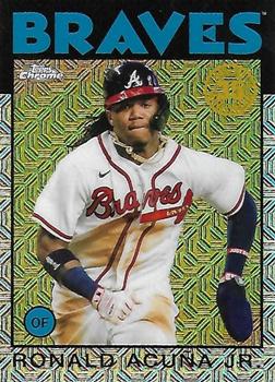 2021 Topps - 1986 Topps Baseball 35th Anniversary Chrome Silver Pack (Series One) #86BC-94 Ronald Acuña Jr. Front