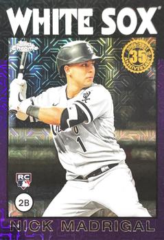 2021 Topps - 1986 Topps Baseball 35th Anniversary Chrome Silver Pack Purple (Series One) #86BC-16 Nick Madrigal Front