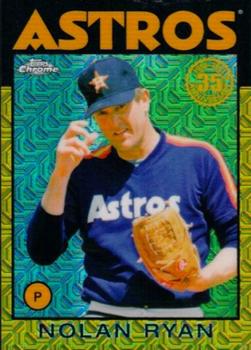 2021 Topps - 1986 Topps Baseball 35th Anniversary Chrome Silver Pack Gold (Series One) #86BC-34 Nolan Ryan Front