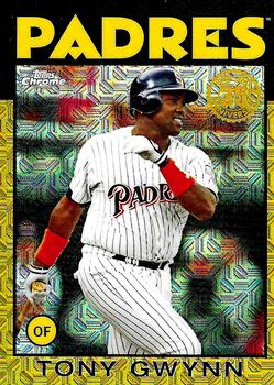 2021 Topps - 1986 Topps Baseball 35th Anniversary Chrome Silver Pack Gold (Series One) #86BC-77 Tony Gwynn Front