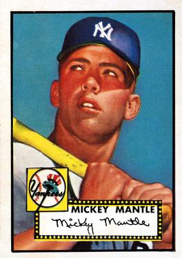 1952 Topps #311 Mickey Mantle Front