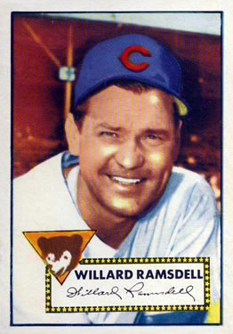 1952 Topps #114 Willard Ramsdell Front