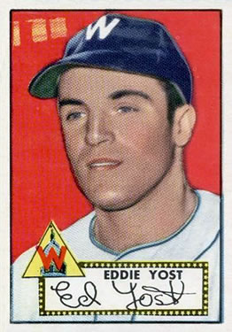 1952 Topps #123 Eddie Yost Front