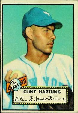 1952 Topps #141 Clint Hartung Front