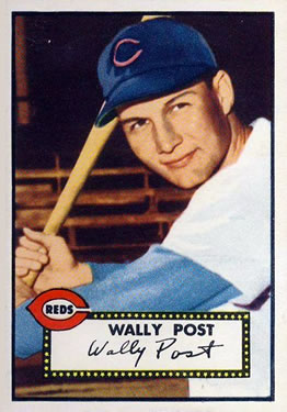 1952 Topps #151 Wally Post Front