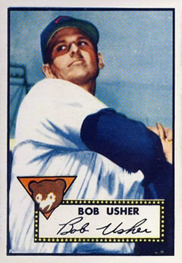 1952 Topps #157 Bob Usher Front