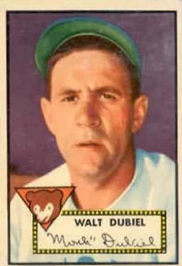 1952 Topps #164 Walt Dubiel Front